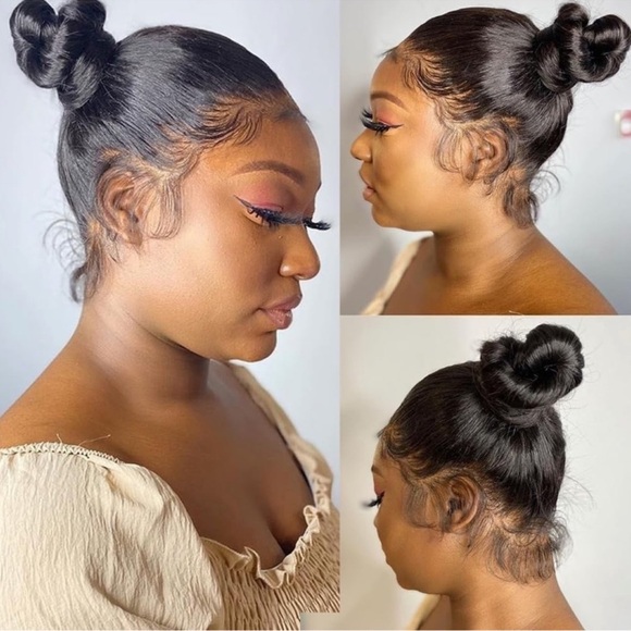 HUMAN HAIR Brazilian 12A, HD Full Lace, Part Any Way,
Thick, Straight Hair 14" - Picture 2 of 14